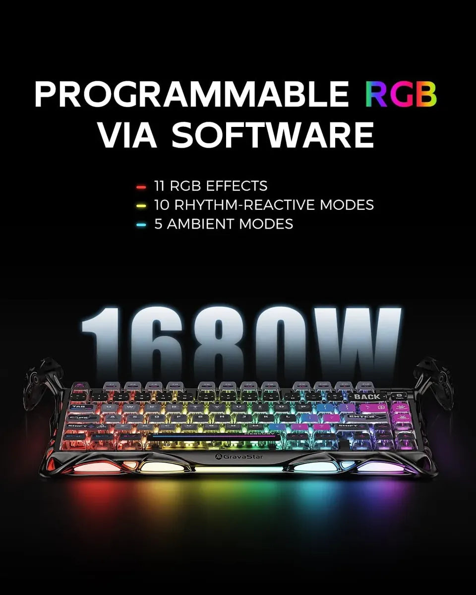 GravaStar Teclado K1 Pro - Ciberpunk