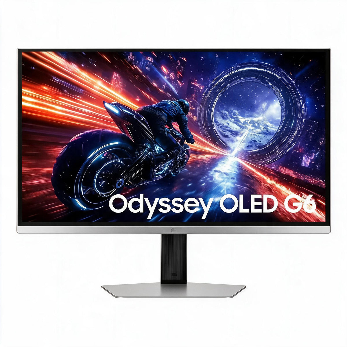 Monitor Samsung Odyssey OLED G6 500Hz 27", 0.03ms, QHD, G-sync, FreeSync, DP, HDMI, USB, ajuste de altura, prata.