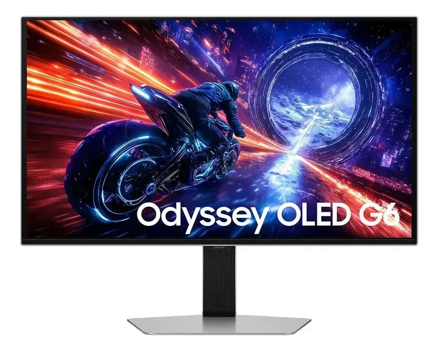 Monitor Samsung Odyssey OLED G6 500Hz 27", 0.03ms, QHD, G-sync, FreeSync, DP, HDMI, USB, ajuste de altura, prata.