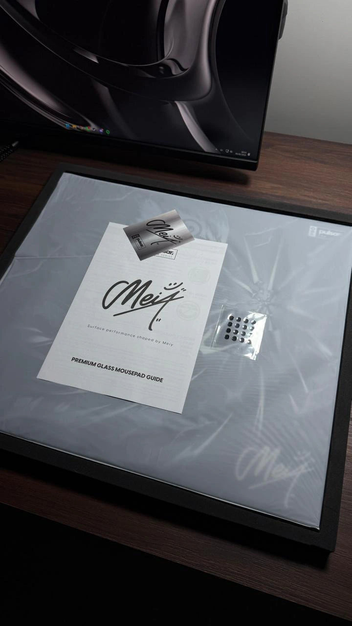 Mousepad Pulsar Pro Series Meiy - Premium Glass Mousepad